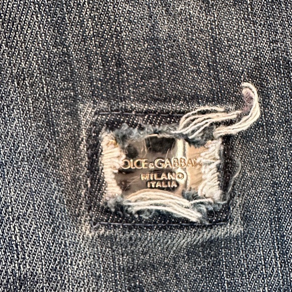 Dolce & Gabbana distressed bejeweled jeans - Picture 3 of 16